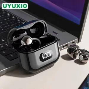 UYUXIO Clip-On AI Translator • Real-Time Business Earbuds