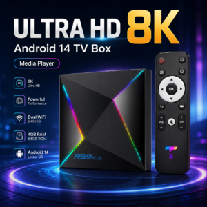R69 Plus Android 14 TV Box 8K Media Player