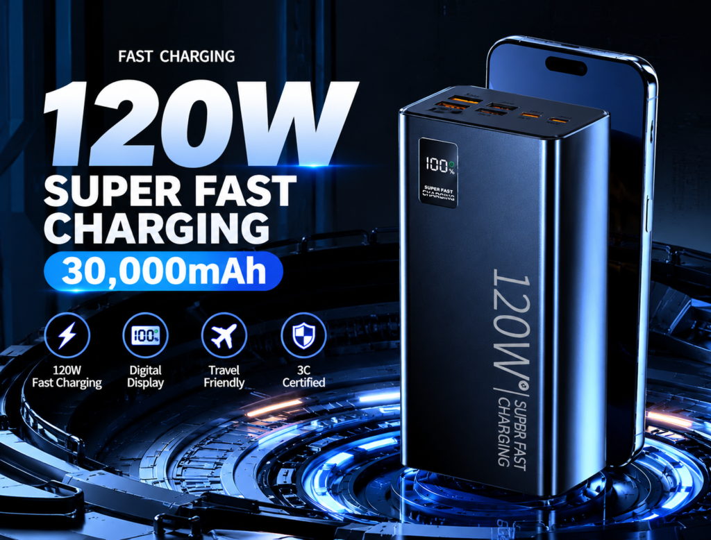 batterie 120w à charge ultra rapide