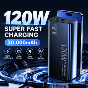 batterie 120w sur socle futuriste