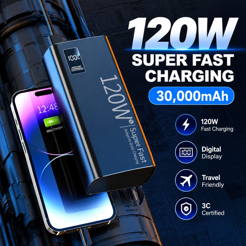 batterie externe 120w ultra rapide