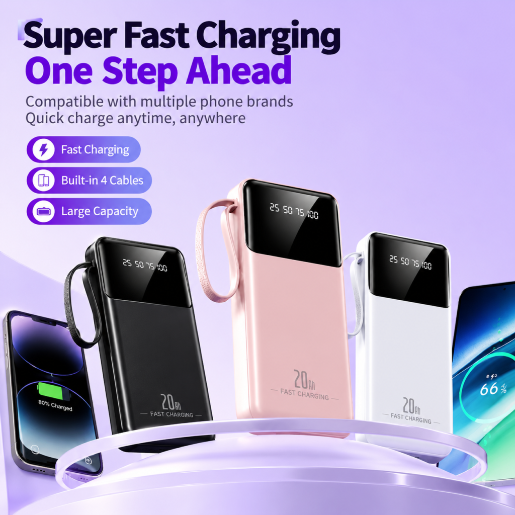 recharge rapide, partout et toujours